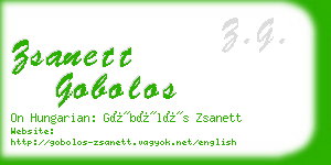 zsanett gobolos business card